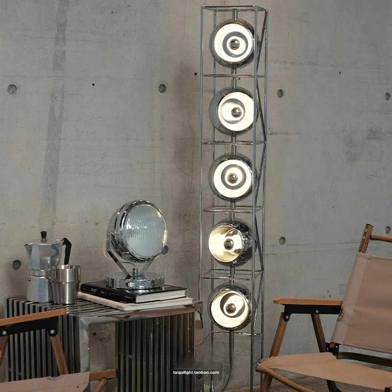 

Напольный светильник для гостиной и спальни в дизайнерском индустриальном стиле, вертикальный атмосферный светильник в стиле Баухаус.