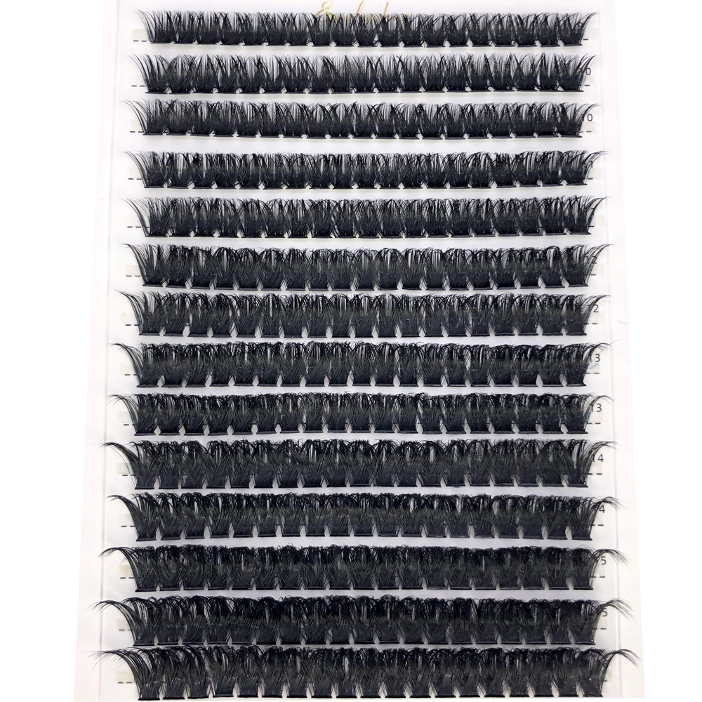 New Hot Melt Individual Lashes 100/280 pcs vassoio grande 30P/40P // 60P/80P D Curl Mix 9-16mm cluster fai da te estensione ciglia Cosplay