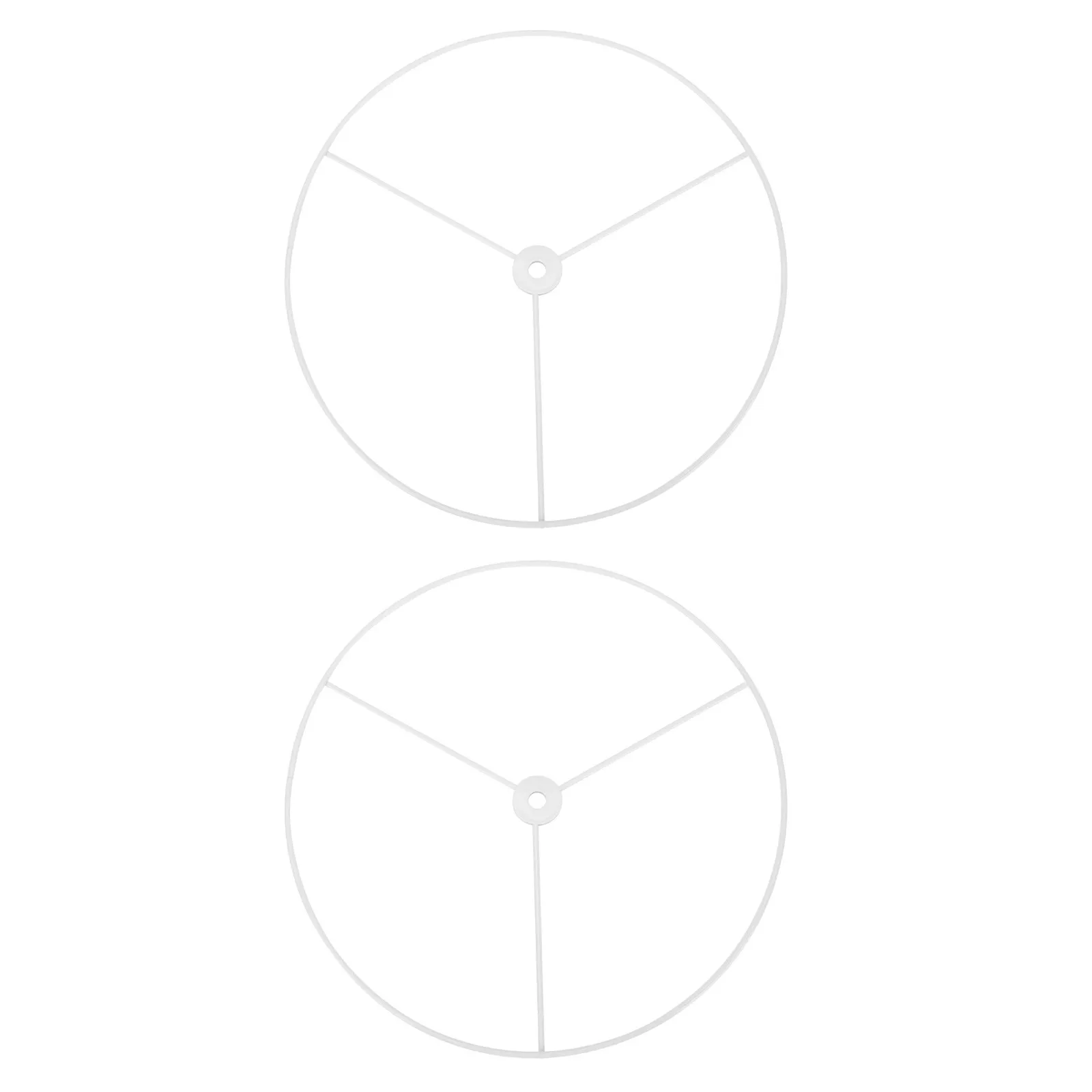 2Pcs Round Lampshade Frame Metal DIY Lampshade Bracket for Ceiling Light Pendant Chandelier Lamp Shade Holder Sturdy Corrosion
