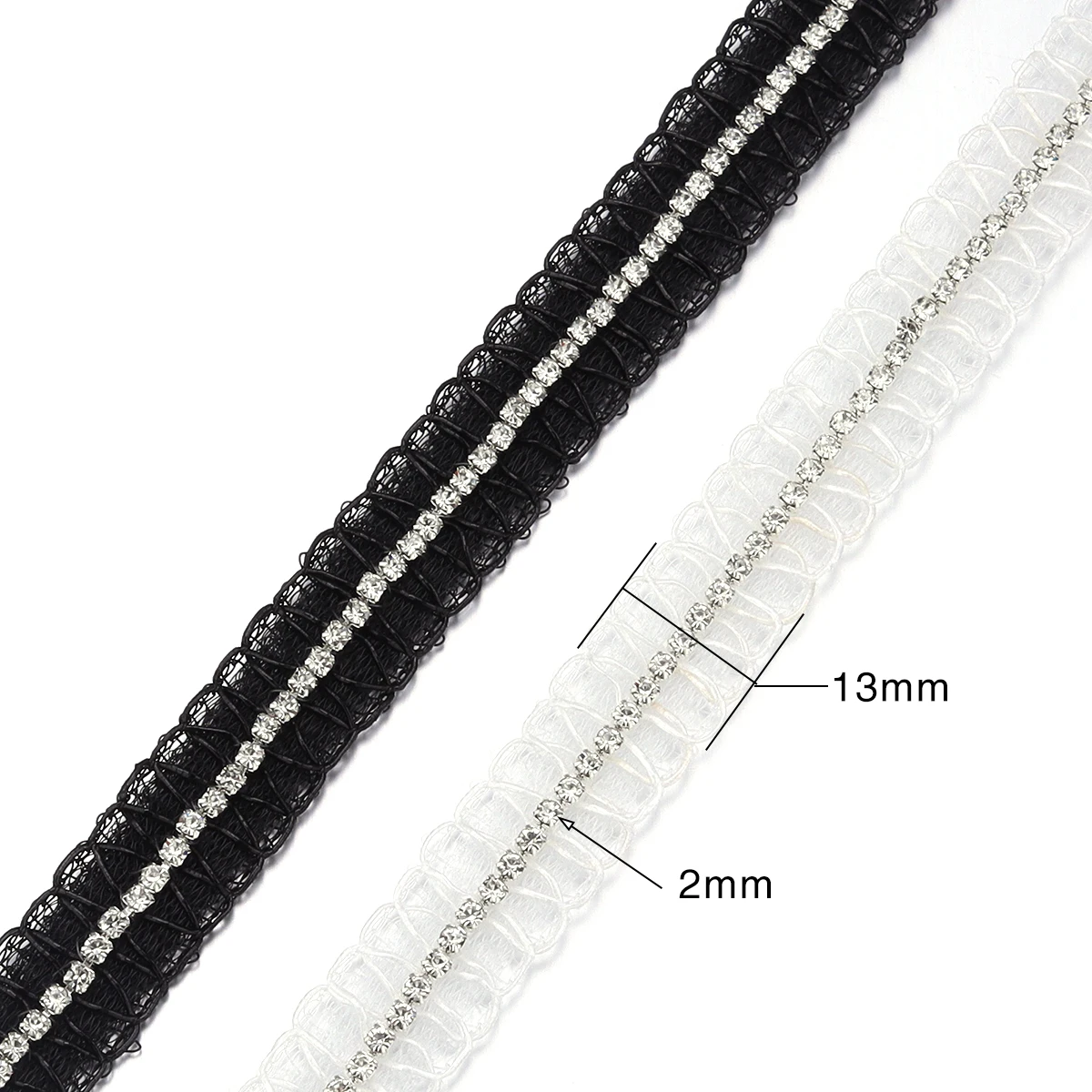 2Yards/lot Pleated Lace Trims Ribbons Tape lace fabric Trim Ribbons for DIY Sewing Garments Handmade Clothing Accessories