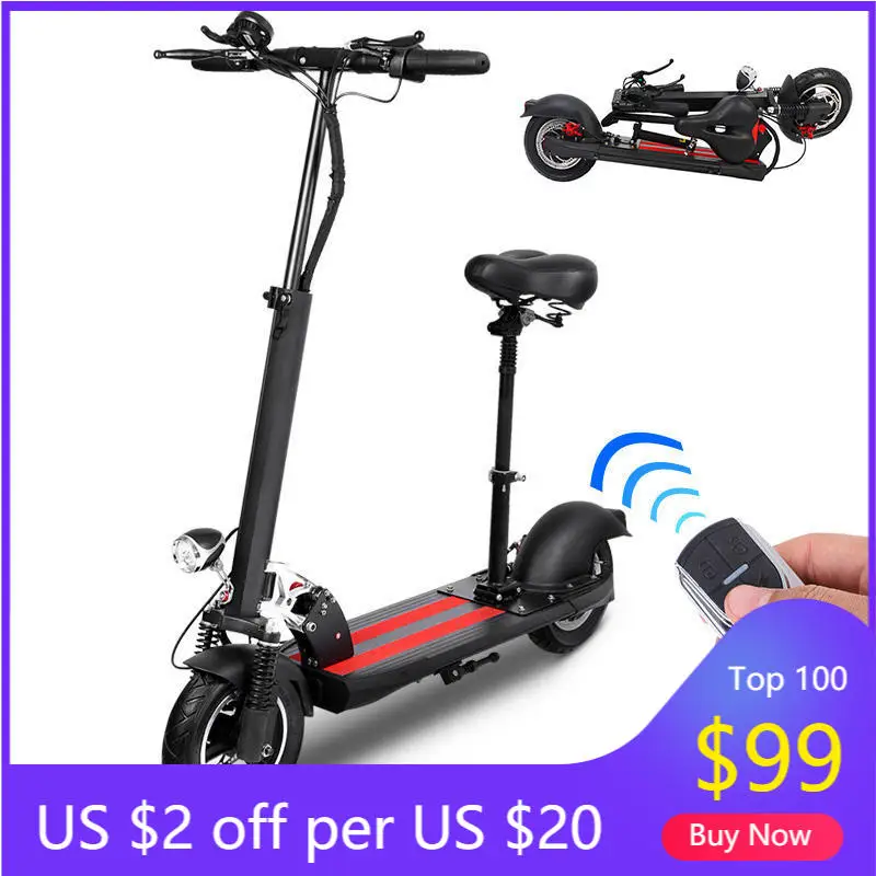 

STLF US Warehouse Customized High Quality Powerful 10 Inch Tire 800w Motor Fast Electric Scooter With Seat for Adults