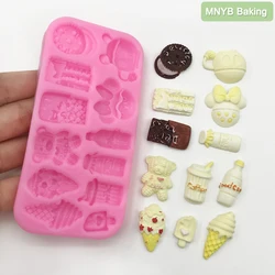 Soft Silicone Food Re-ment Mold Chocolate Fondant DIY Making Tool Cake Decorating Cookie Children's Baby Plug-in Candy Toy