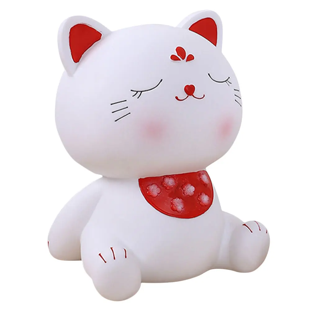 

Cute Cat Shaped Piggy High Capacity Unbreakable Cartoon Saving Jar For s Desktop Decor Coin Holder Adornment Creative Money
