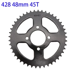 428 Chain 45 Tooth Sprocket for Coleman AT125-EX AT125-UT ATVs Replacement Rear for Mini Bike ATV UTV Quad Go Karts Moto Parts