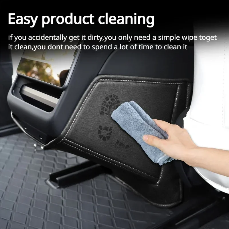 for Tesla New Model3 Highland 2024 Central armrest box Rear Conditioning Vent Lower Protective Mat Anti Kick Pad For Model 3+