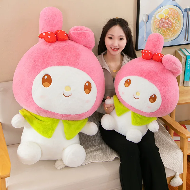 

50 см Sanrio Гигантский Размер клубника Мелодия Плюшевая Кукла мультфильм мягкое Мягкое Животное детская подушка для сна украшение на день рождения подарок