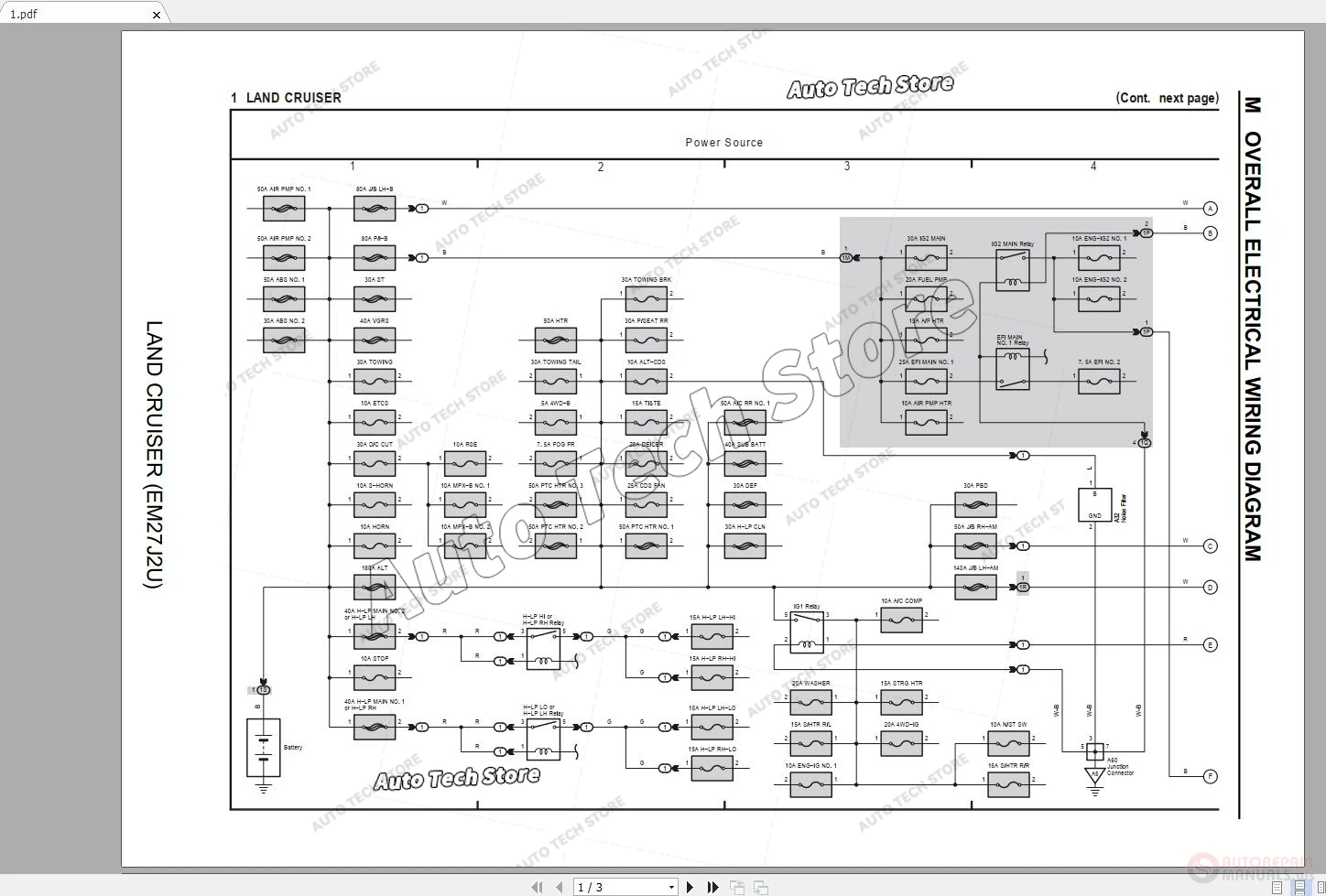لتويوتا/لكزس مخطط الأسلاك الكهربائية مخطط الدائرة 2004-2019 PDF #2