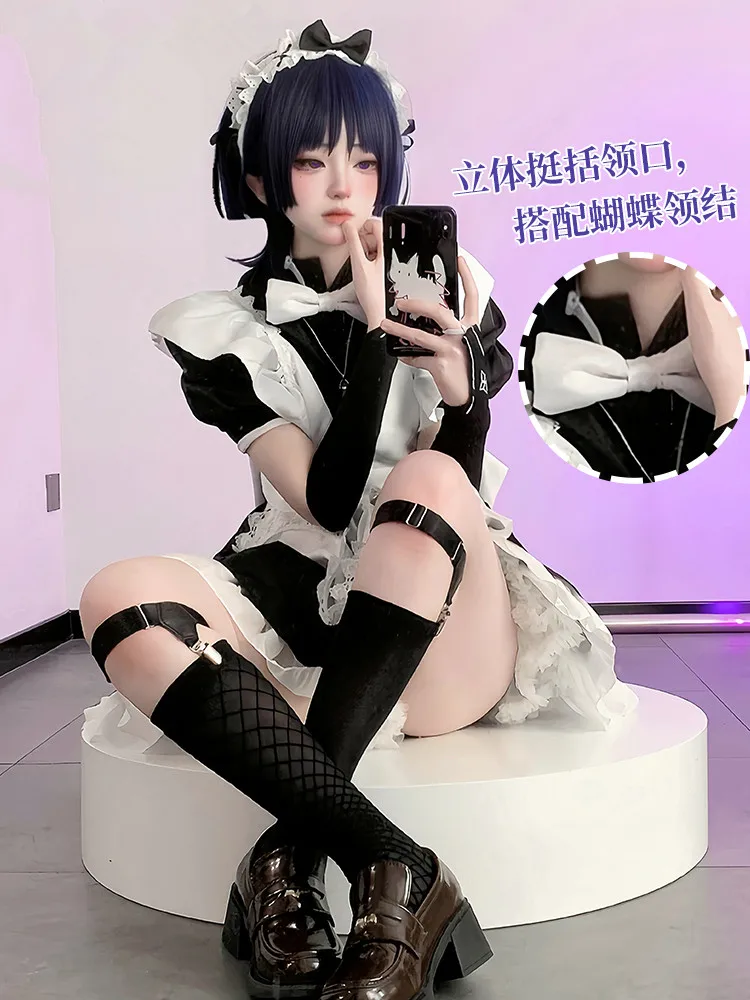 

Scaramouche Maid Dress Hot Game Genshin Impact Cosplay Costume Anime Man Activity Party Role Play Clothing Sizes S-XL New