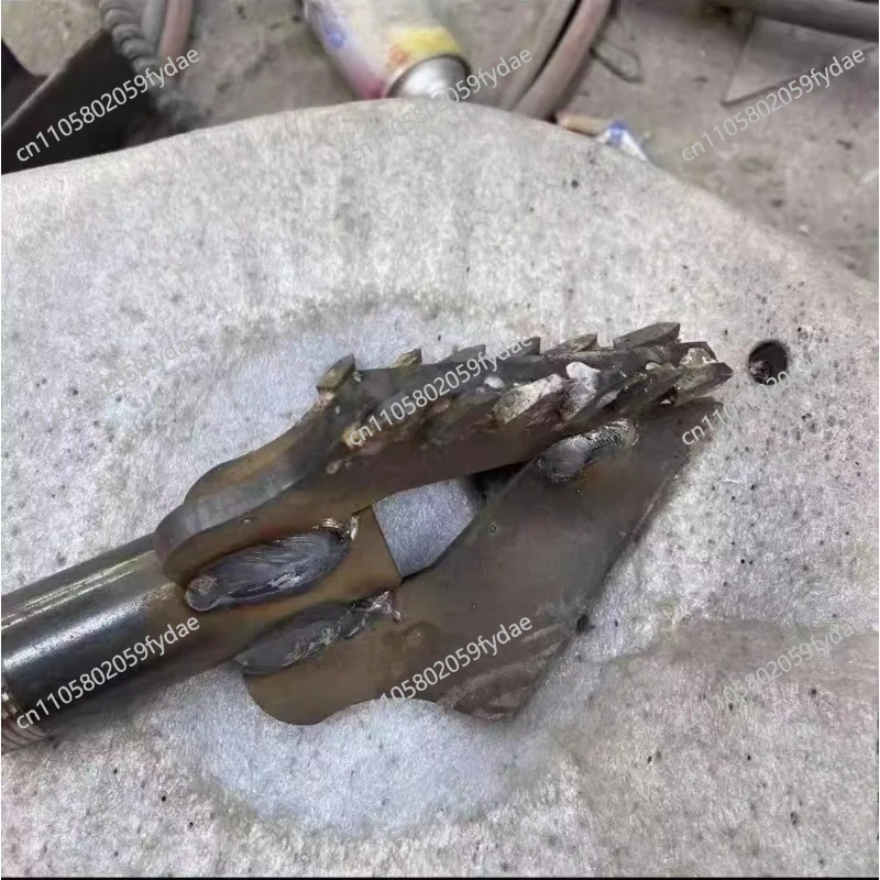 Three Wings Water Well Drilling Super Hard Alloy Drill Bit/electric Drilling Rig/3 Wing Rock Drill Bit,one Inch Drill Pipe