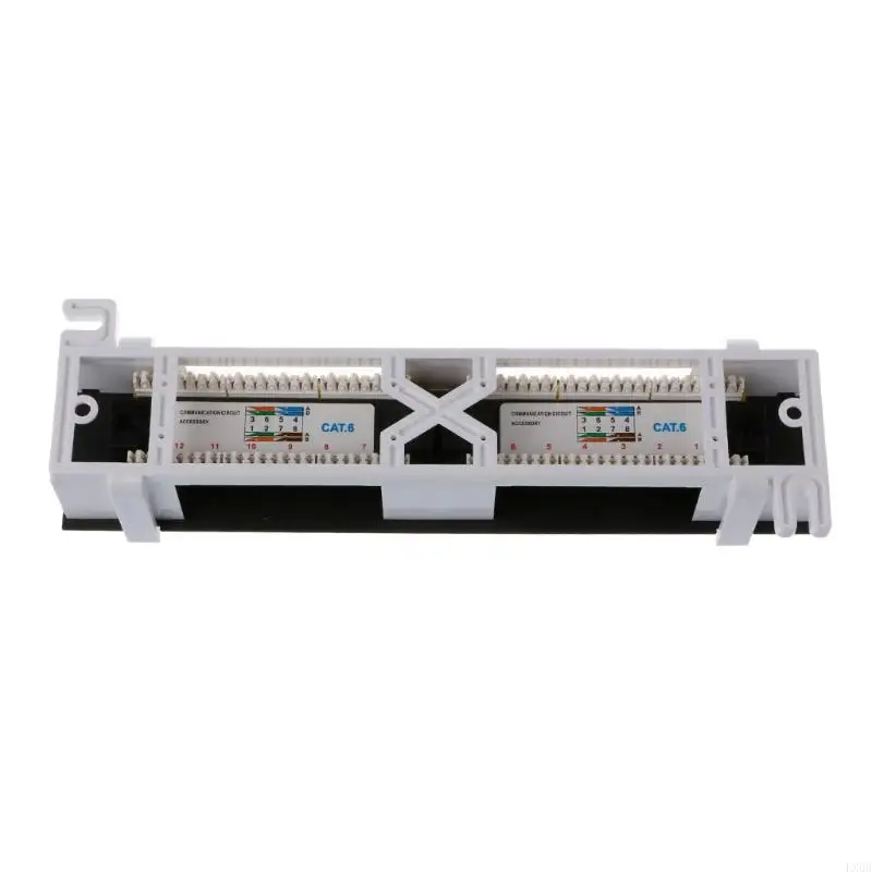 Panneau patch LX0B 12 PORT CAT6 RJ45 Networking Wall Mount Rack Mount Bracket