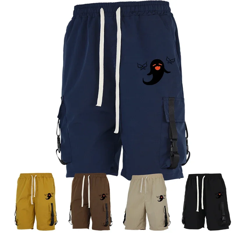 

Men's Bold Camo Print Cargo Shorts Tactical Look Multi-Pocket Casual Summer Outdoor Wear Breathable Fabric Trousers Sharp Style