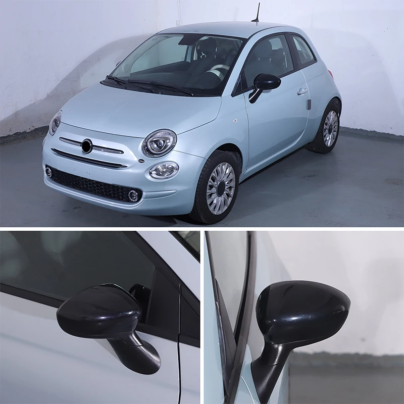 Für Fiat 500 Rückspiegelabdeckung, Schutzgehäuse für Auto-Seitenrückspiegel, Dekorative Abdeckung, ABS (Modifizierte Version) 2016-2023 – Detail 21
