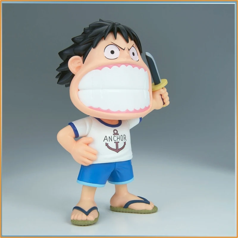 

Original One Piece Sofvimates Childhood Luffy I'M Not Kidding Prize Figure Model Toy Gift