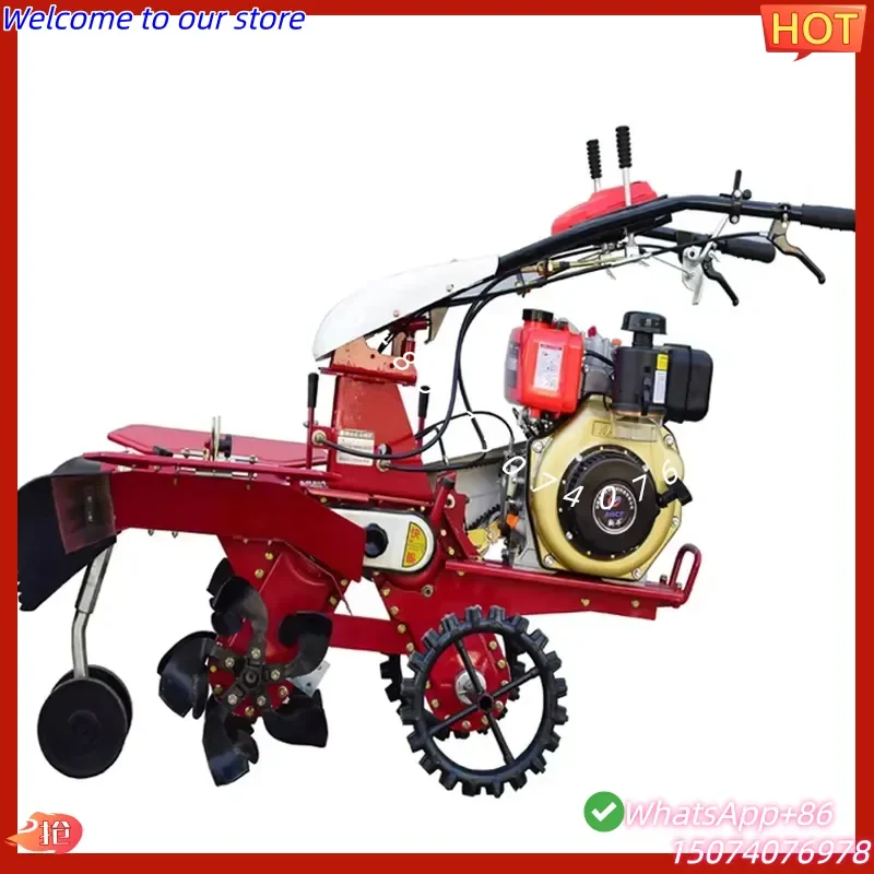 2026 Factory Direct Supply Farm Machinery 178F Engine Mini Cultivator Ditching Power Tiller