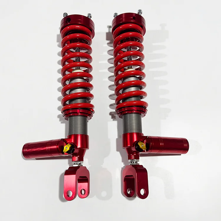 BJ40P ممتص الصدمات المتكامل مع 2 بوصة أمامية 2.5 بوصة خلفية 2.25 ضغط (8 مراحل) ارتداد (6 مراحل) باللون الأحمر