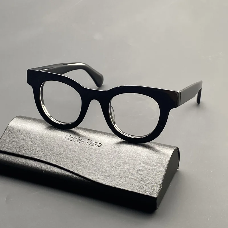 Thickened acetate optical glasses frame leopard color cat eye glasses for men and women to make prescription glasses for myopia