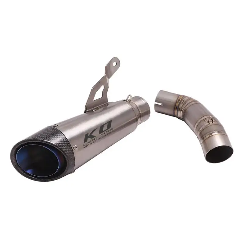 51MM Exhaust Pipe For Z1000SX Ninja1000SX 20-2022 Slip on Motorcycle Escape Mid Link Pipe Titanium Alloy Muffler Connecting Tube