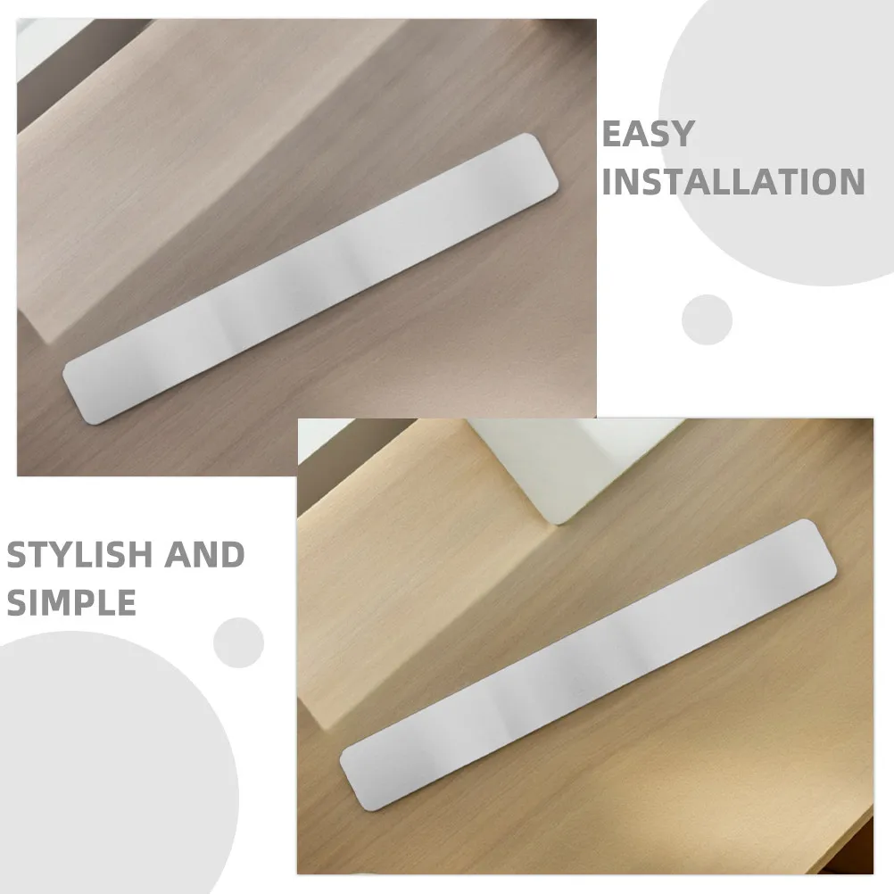 4Pcs Bulletin Board Strip for Wall 375x50mm Sturdy Iron Magnetic Surface Adhesive Backing Versatile Memo Board Strip for Photos