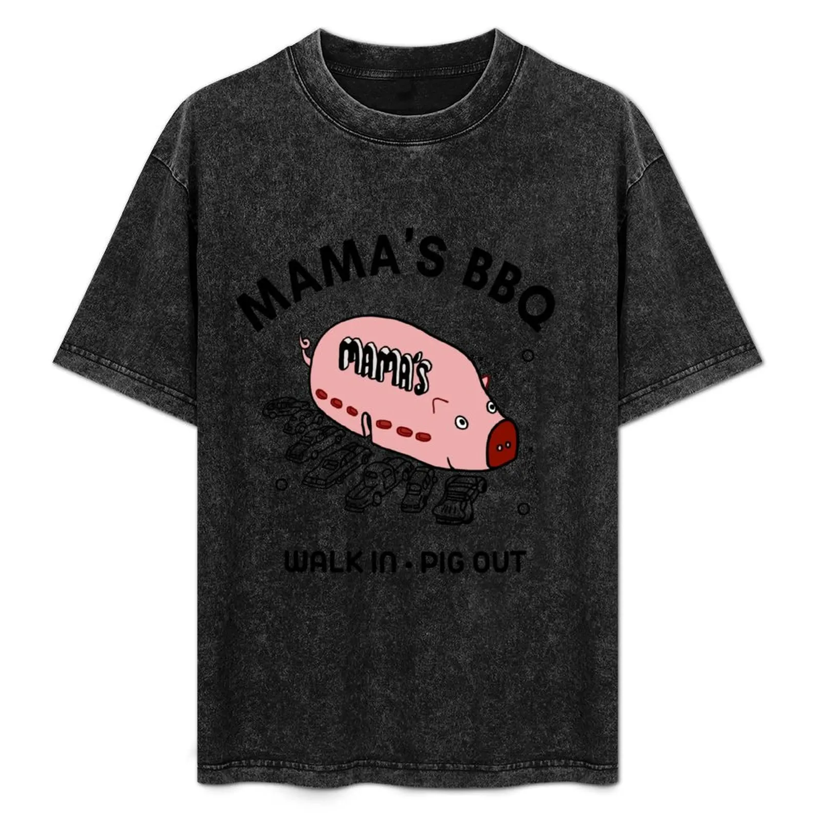 Mama's BBQ T-Shirt Athletic Fit Sports Short Sleeve Top