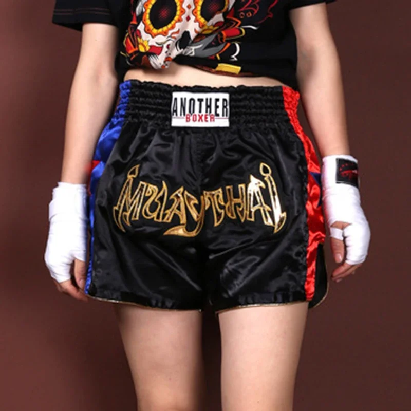Spodenki bokserskie unisex Muay Thai oddychające MMA Kickboxing walka siłownia sztuki walki Grappling Kickboxing ubrania treningowe