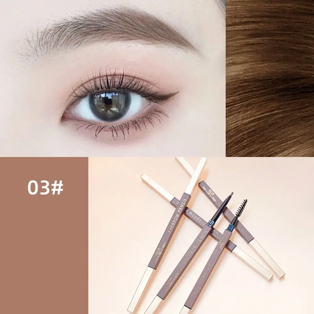 Matte Double-Head Eyebrow Pencil Sweat-proof Long Lasting Eyebrow Enhancers Waterproof Smudge Proof Eyebrow Brush Make Up