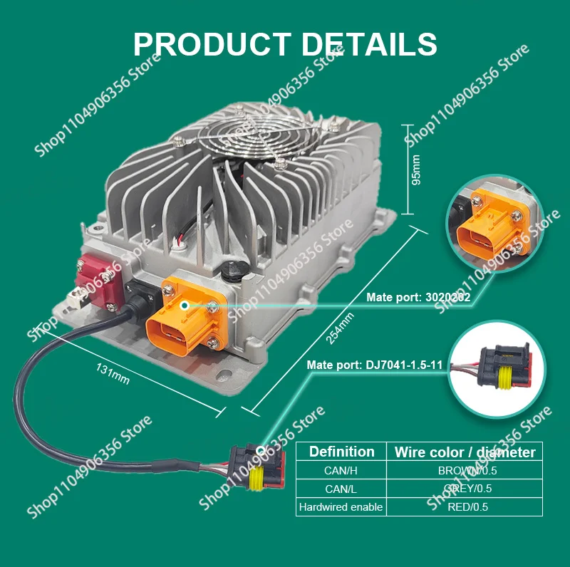JYT-P-DC 1500W Waterproof Automobile Buck DC-DC Converter New Conditions for Electric Vehicles
