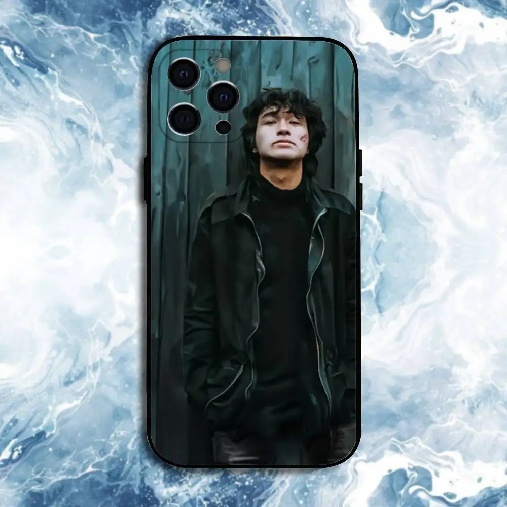 Funda de teléfono Viktor Tsoi Singer para iPhone17,16,15,14,13,12,11 Plus,Pro Max, funda negra de silicona suave