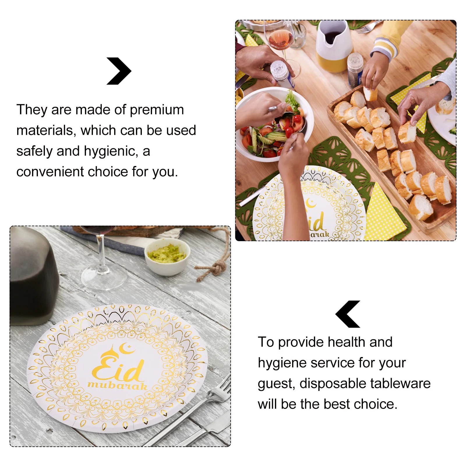 

Ramadan Festival Paper Cups Ramadan Paper Plate Cup Set Party Paper Dishes Party Beverage Cups Paper Tableware