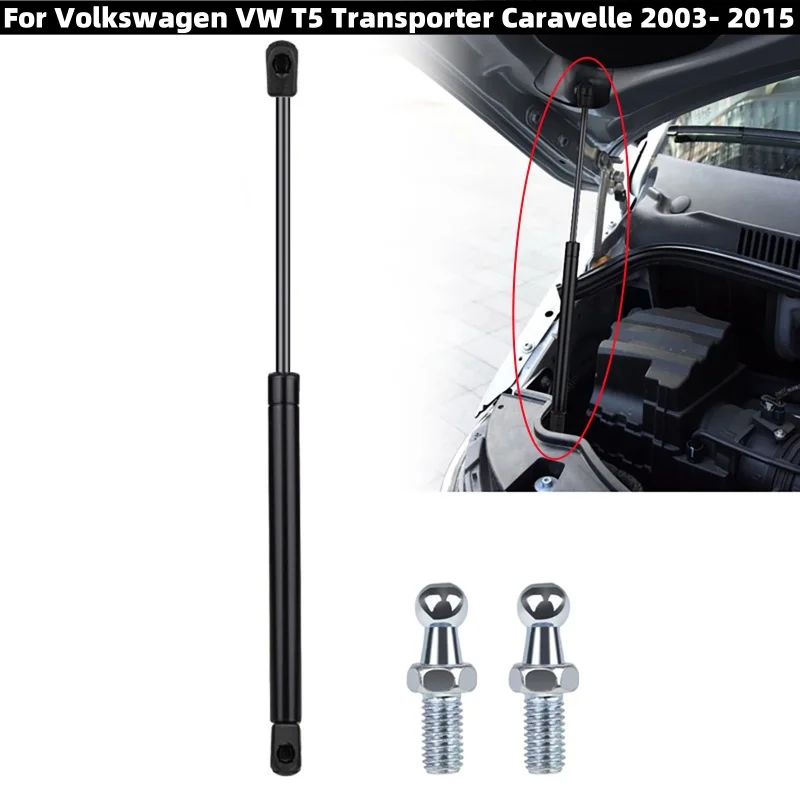 Car Front Cover Gas Spring Support Rod Front Strut Bars for Volkswagen VW T5 Transporter Caravelle 2003-2015