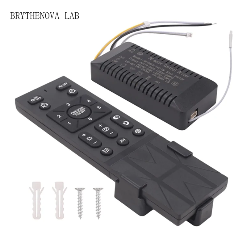 A01F-Ceiling Fan Remote Control Kit with 6 Speed Replacement Settings, Ceiling Fan Remote, Dimming Controls, 110-265V