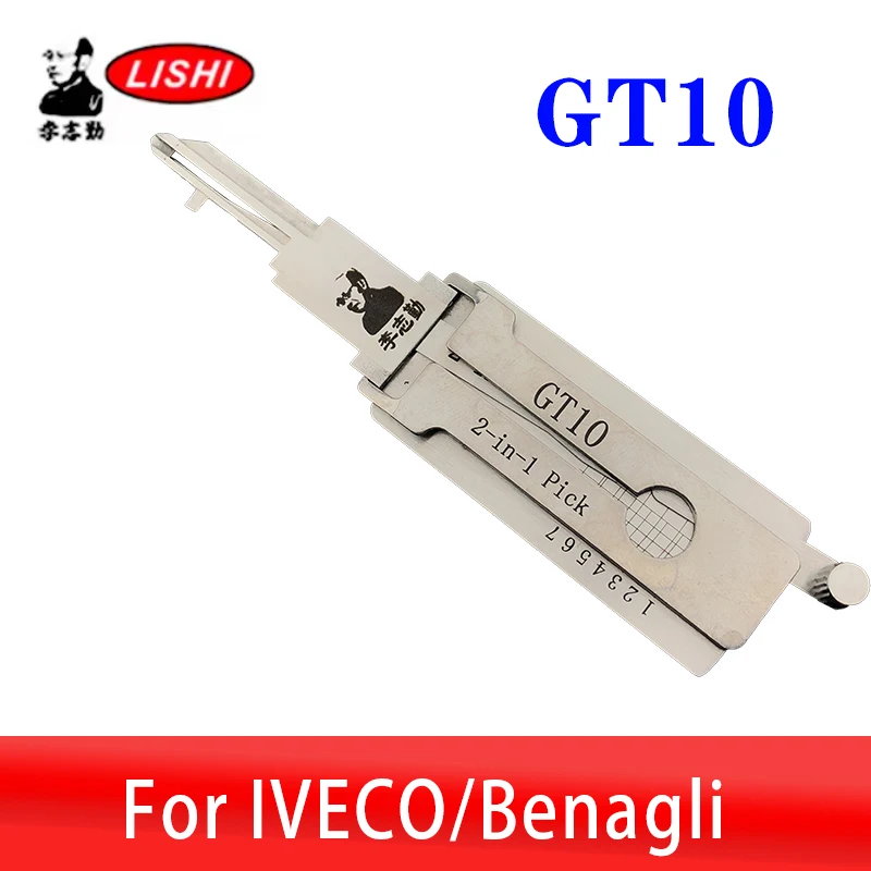 

GT10 LISHI 2in1 For IVECO Benagli Decoder Car Door Open tool Lock Pcik tool Locksmiths tool