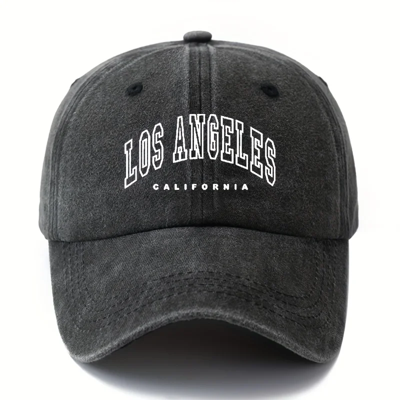 Men's retro baseball cap Los Angeles lightweight outdoor duckbill cap, suitable for camping party occasions, truck drivers