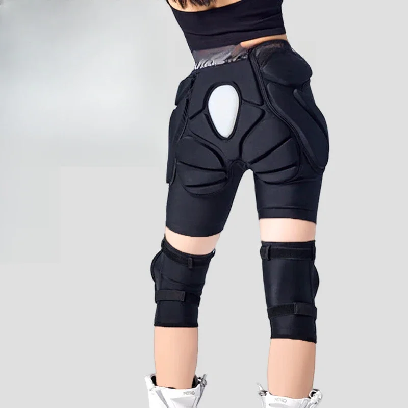 Ski protective gear set, adult novice face protection anti-drop snowboard equipment knee pads and hip pads