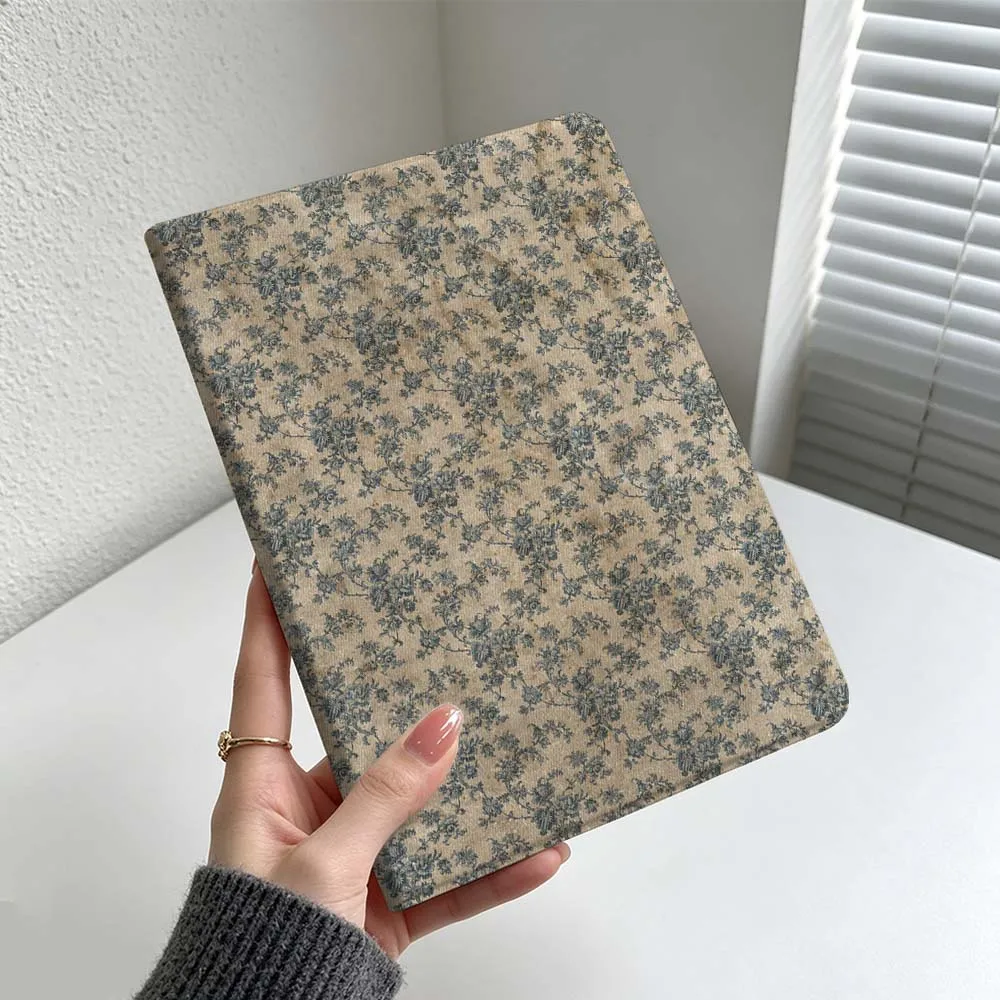 Creative Retro Floral Pattern Cover For Samsung Galaxy Tab S11 S10 S9 S8 S7 A11 A9 A8 Ultra Lite FE Plus Soft Inch Tablet Case