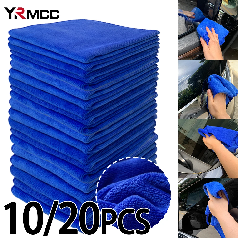 

Car Wash 10/20Pcs Microfiber Towels Car Wash Drying Cloth Towel Household Cleaning Cloths Auto Detailing Cloth Home Clean Tools