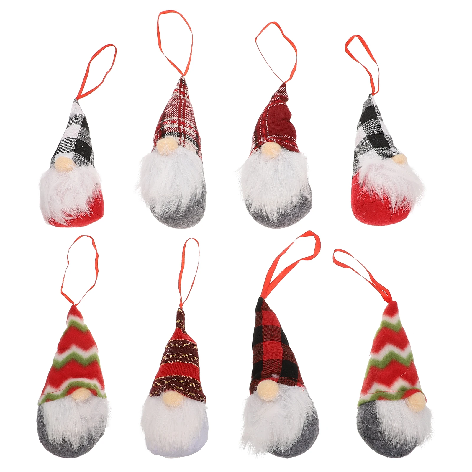 

8 Pcs Christmas Tree Ornaments Decorations Decorative Wall 2024 Hanging Small Elder