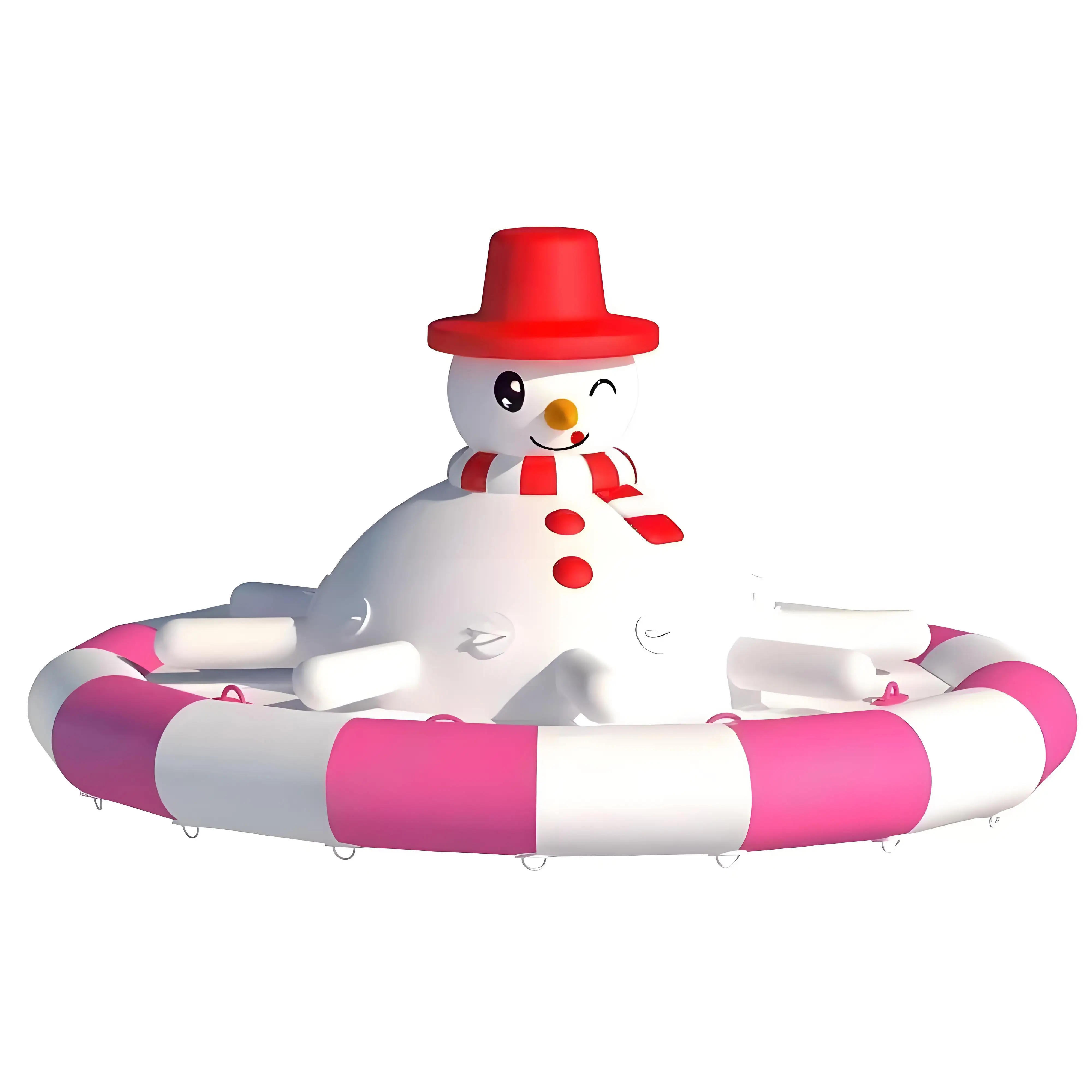 Inflatable Snow Tube, Heavy-Duty PVC Sled, Cold-Resistant, 47