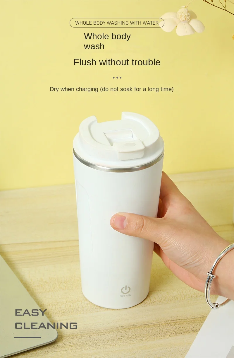 Electric Protein Powder Mixing Cup Automatic Shaker Charging Wireless Household Bottle Milk Coffee Blender Kettle Gym Outdoor
