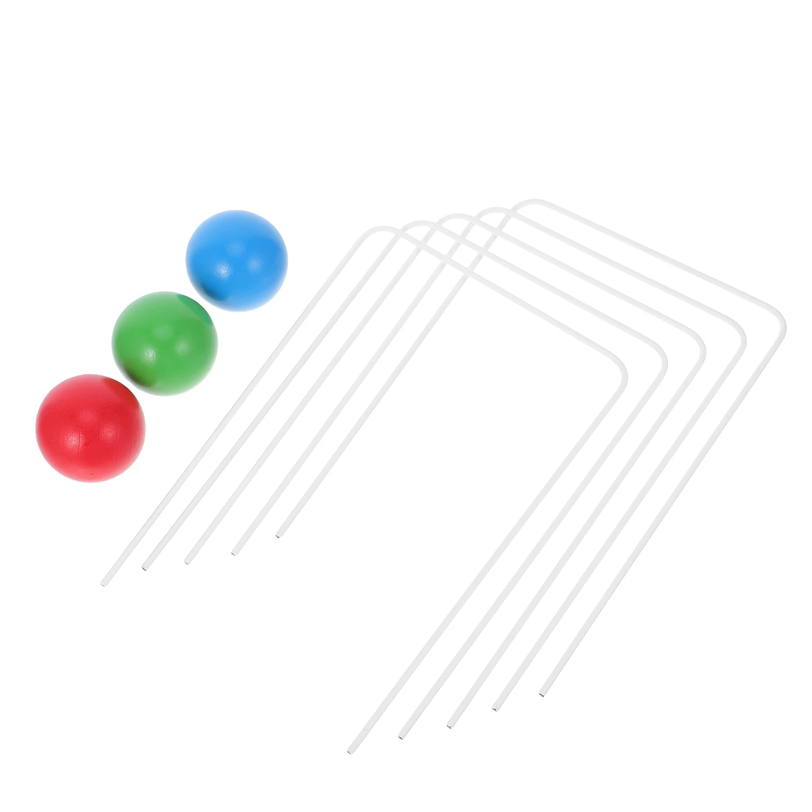 

Children's Goal Ball Set Croquet Game Accessories Replacement Parts Wickets for Family Games Outdoor Toys