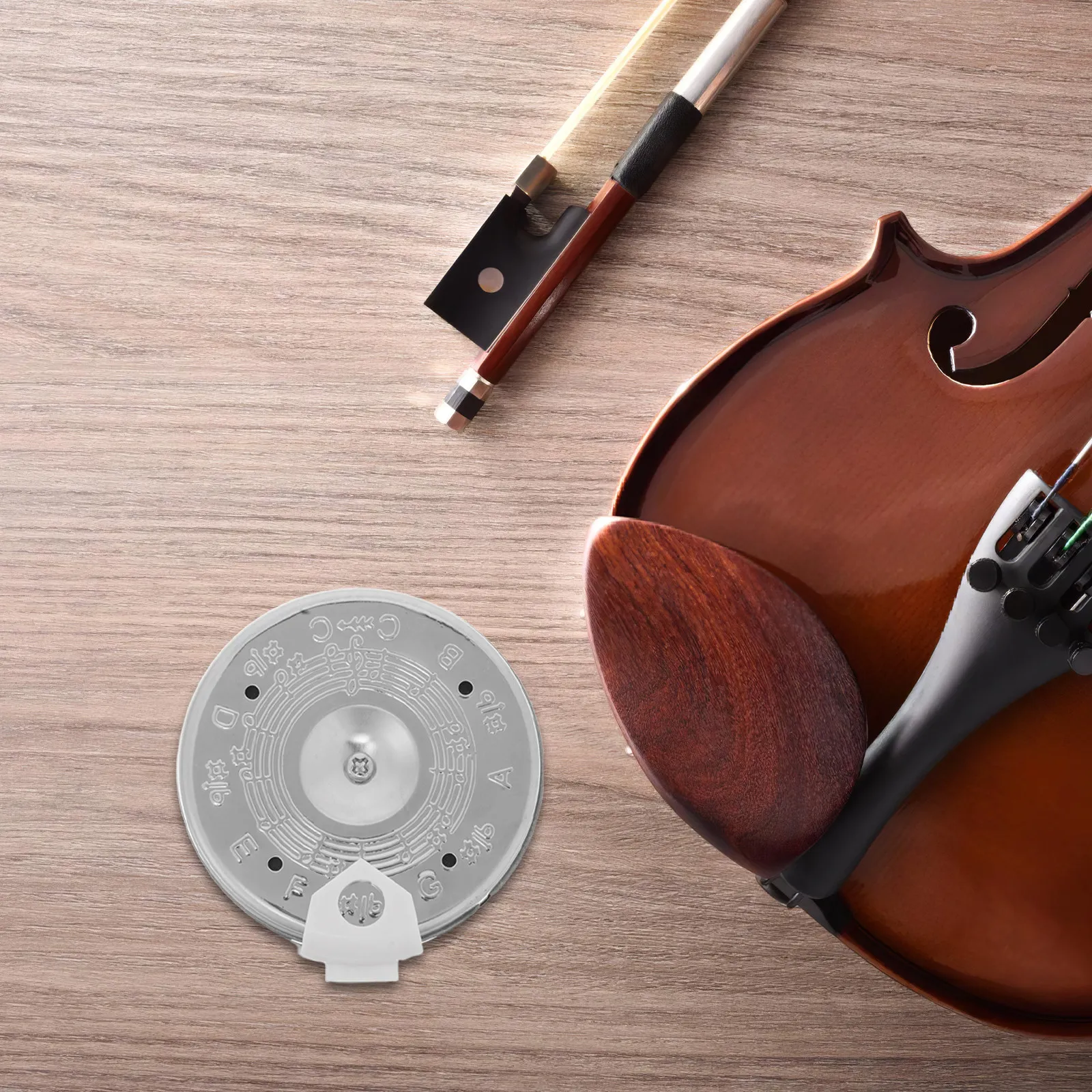 Tubo de afinación de 13 tonos compacto de metal y plástico, afinador versátil, accesorio para guitarra, violín, ukelele, banjo, erhu