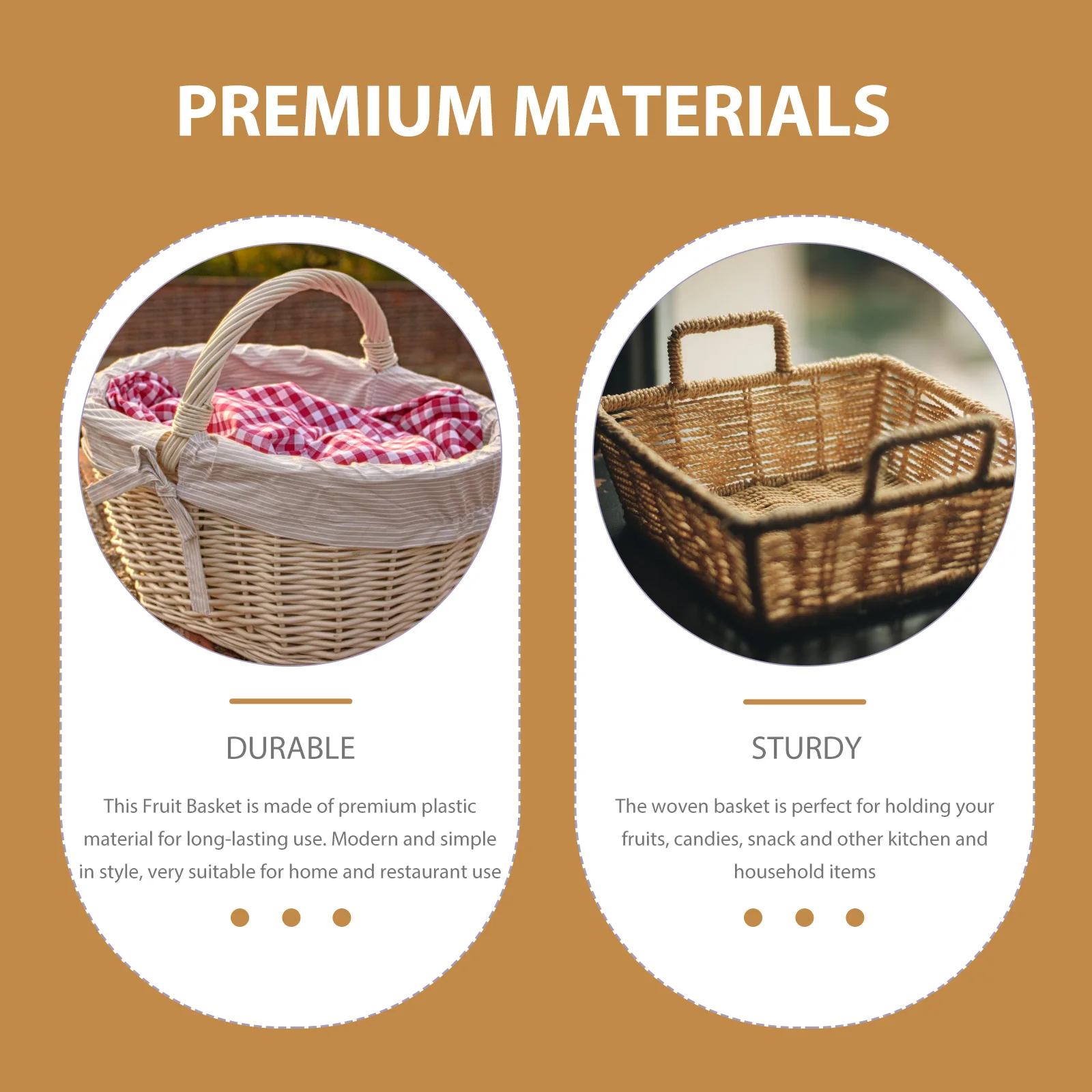 

Fruit Basket Vegetable Blue Imitation Rattan Plastic Woven Baskets Storage Container Kitchen Decor Walls
