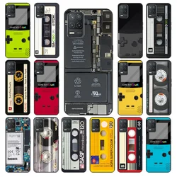 Cassette Tape Battery Game Boy Case for OPPO Realme GT 2 Pro X2 Pro XT C25S 8 7 6 Pro 6i GT Master C3 C21 C21Y C11 X3 SuperZoom