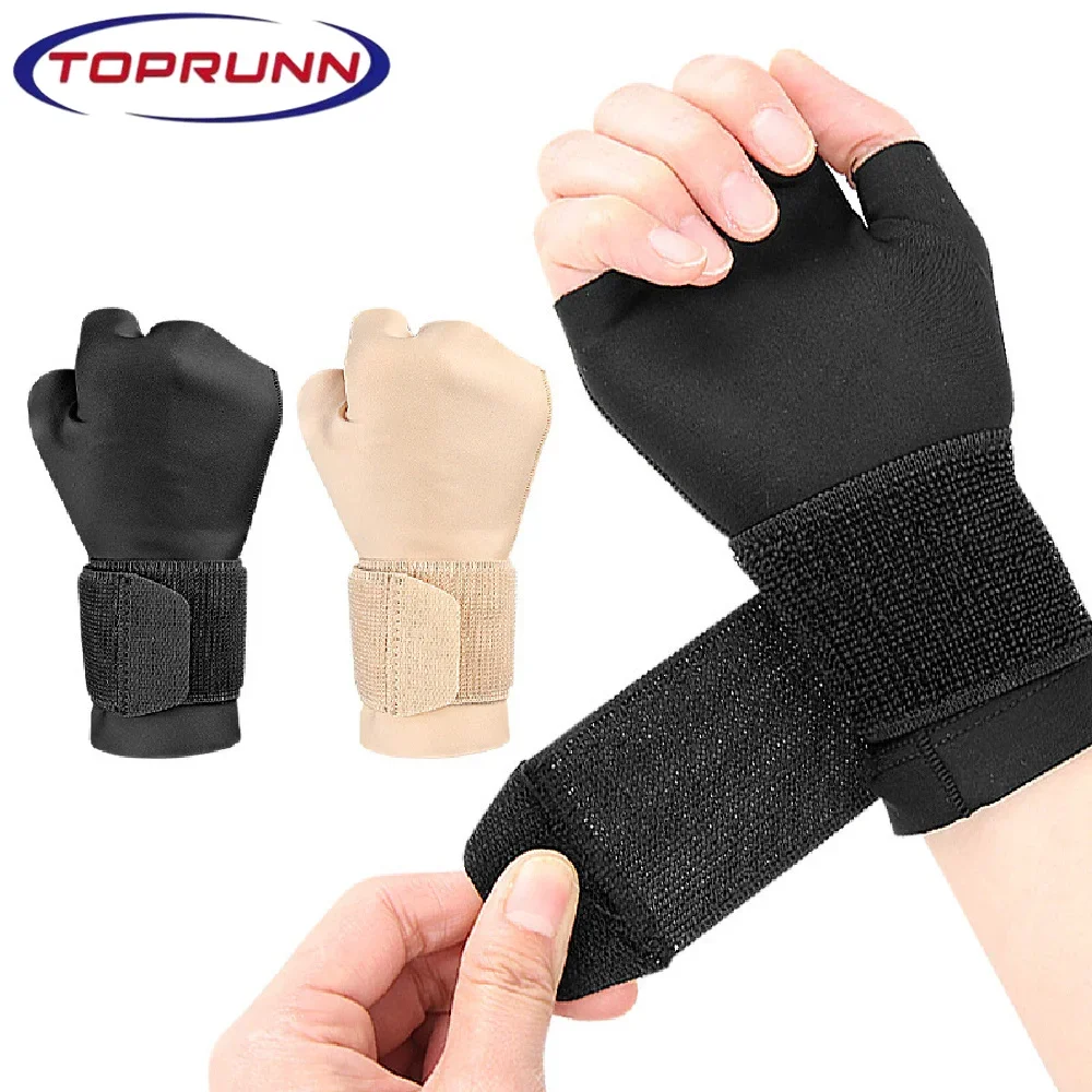 1PCS Men Women Breathable Wrist Brace with Soft Thumb Opening,Compression Wrist Support Fits Left & Right Hand,for Typing,Tennis