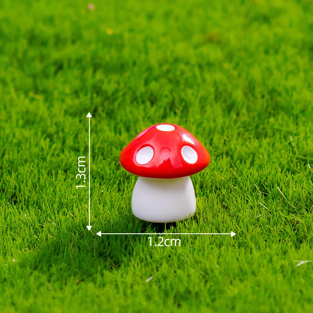 DIY Mushroom Moss Micro Landscape Ornament Resin Succulent Eco Bottle Assembly Creative Handicraft Home Decoration