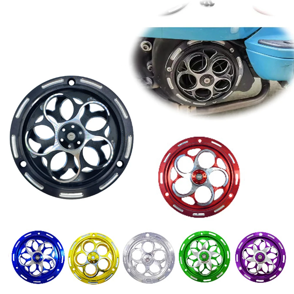 

Motorbike Engine Fan Guard - Durable Aluminum Alloy Cooling Cover for scooter Sprint & Primavera 150 (2013-2021) - Easy Install