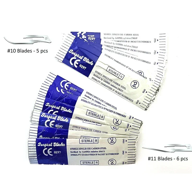 

Несколько типов медицинских студентов, инструмент для практики швов, зонд из нержавеющей стали, ножницы, пинцет, комбинированный набор экспериментальных инструментов