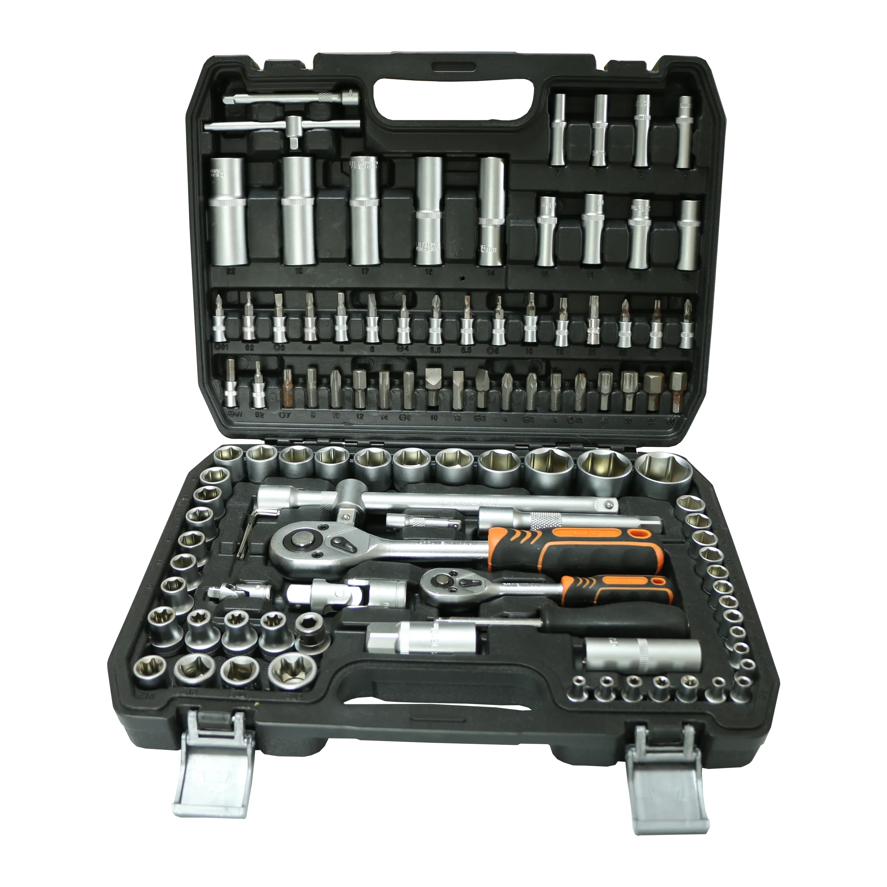 Professional Car Repair Tool Kit  Socket Wrench Set 108 Pcs Tool Box