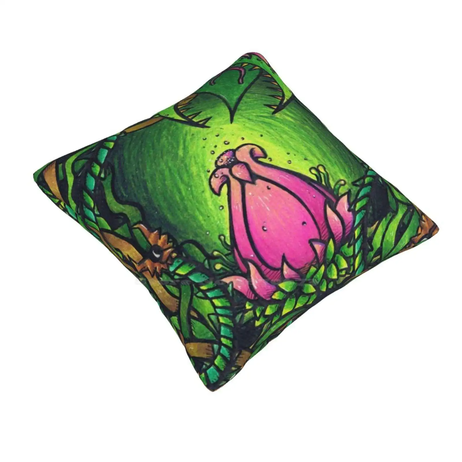 Terraria-Plantera Fashion Sofa Throw Pillow Cover Pillowcase Plantera Terraria Games Event Jungle Biomes Plants Boss