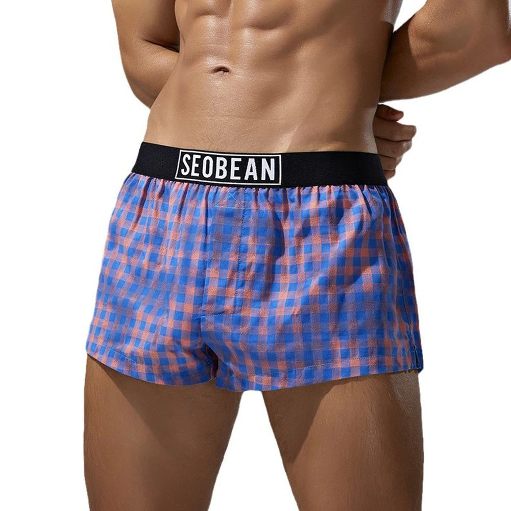

Casual Relaxation 2XL Cotton Trunks Low Rise Underwear Anti-hemming Pants Classic Style Sexy High Elastic Belt