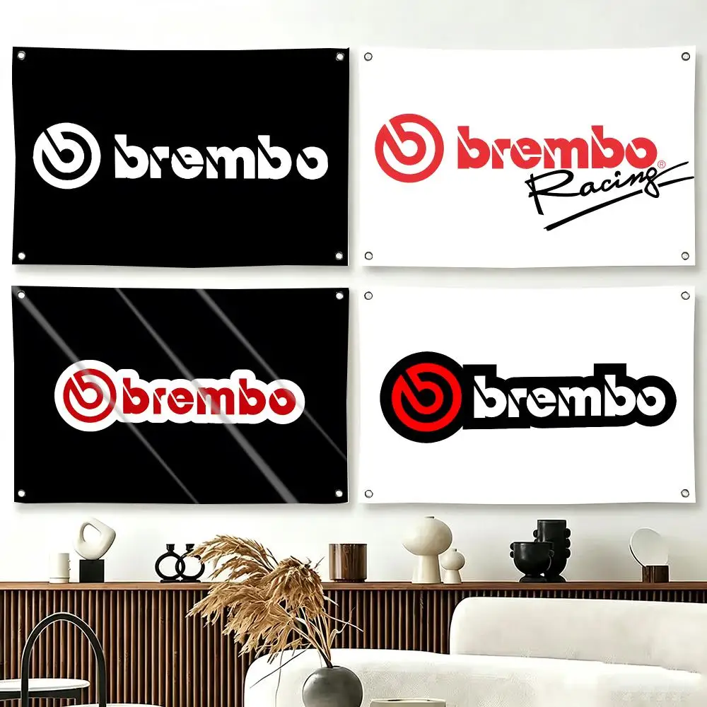Brand B-Brembo Flags  For Living Room Home Dorm Decor Wall Outdoor Camping Party Banner Gifts